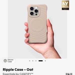 CASETiFY MagSafe Case for iPhone 15 Pro – OAT / Ripple Texture